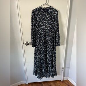 Floral Long Sleeve Maxi Dress